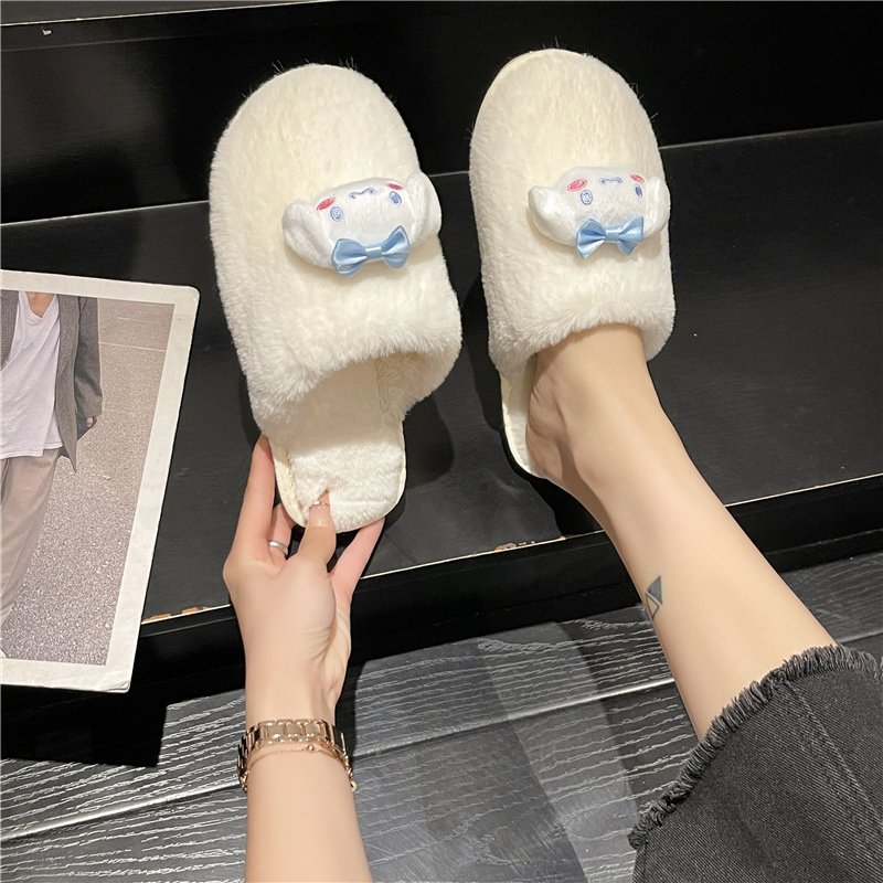 居家拖鞋女秋冬季新款室内保暖防滑软底毛绒棉拖鞋包头拖卧室拖鞋