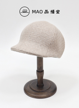 MAO品帽堂 复古羊毛马术帽女秋冬日本进口时尚洋气气质优雅骑士帽