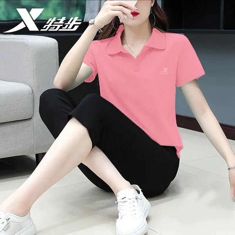 特步女运动套装冰丝透气官方正品
