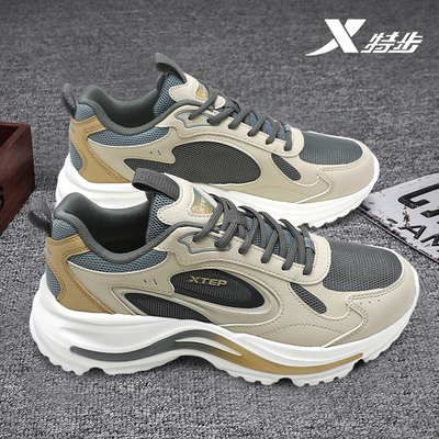 特步男鞋休闲鞋男2025冬季新款网面透气跑鞋官方旗舰店正品运动鞋