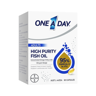 拜耳OneADay水晶鱼油高纯omega3深海鱼油