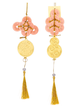 李居明2026马年六八铜钱挂件