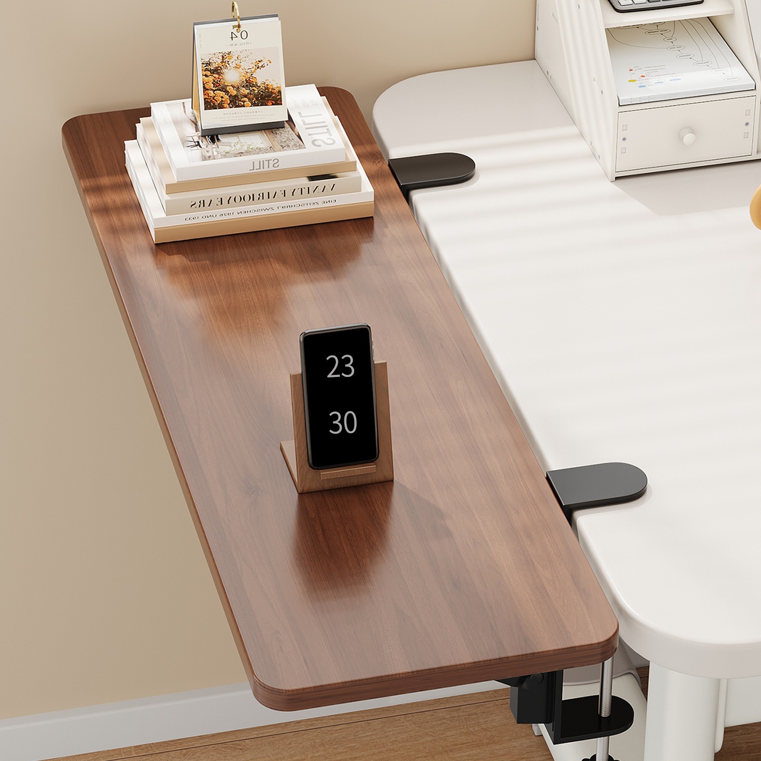 桌面延长板电脑桌键盘托架可折叠免安装置物架空间扩展手臂支撑架