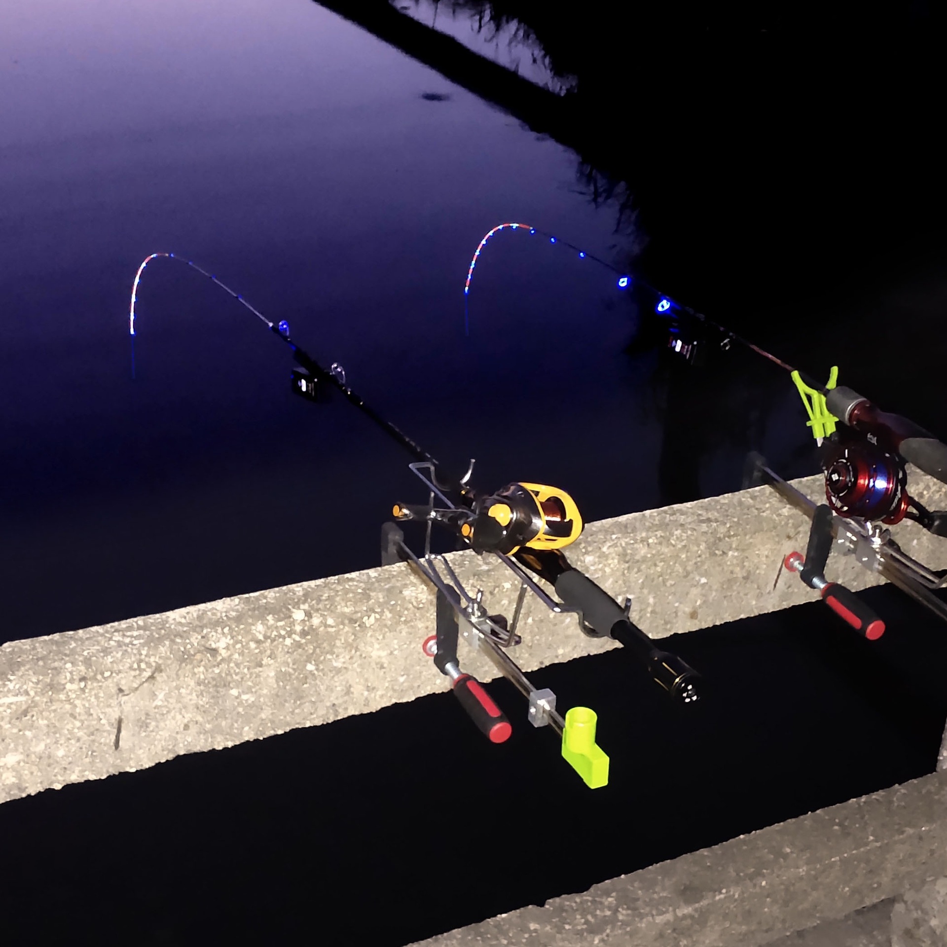 桥筏灯竿稍桥筏钓灯筏钓专用灯夜钓灯充电筏钓灯桥阀LED灯蓝光灯