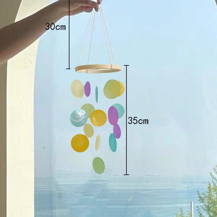 网红创意贝壳风铃阳台少女心卧室装饰品挂件送同学女生日毕业礼物