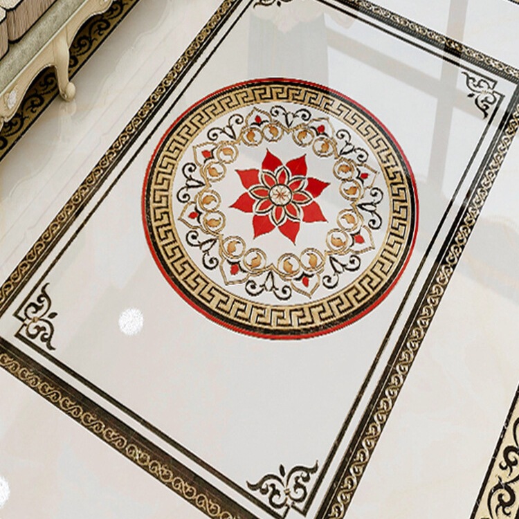 入户门拼花地砖客厅玄关大理石瓷砖中式地板砖图案拼花造型防滑
