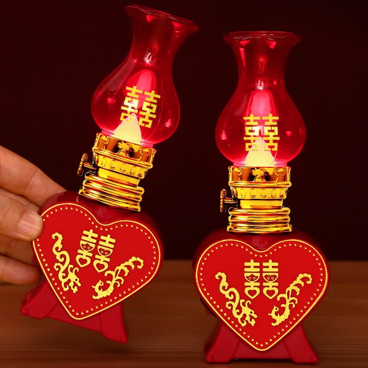 结婚电子蜡烛龙凤烛台婚礼喜灯子孙灯婚庆用品长明灯洞房花烛一对