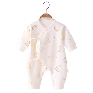 新生婴儿衣服春秋季连体衣纯棉a类52码初生宝宝秋装贴身满月服冬3