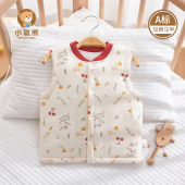 宝宝马甲春秋外穿纯棉a类秋冬季 婴儿夹棉加厚保暖马甲小月龄80码