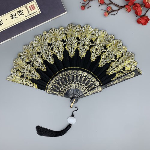 新中式旗袍折扇古风便携小扇子汉服家用夏季中国风
