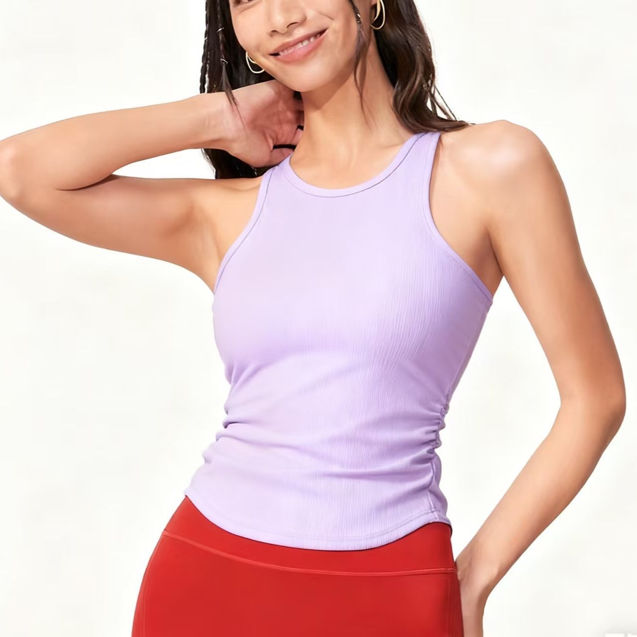 运动背心无袖上衣防震紧身瑜伽美式百搭修身瘦BX306