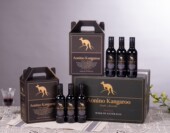 小瓶红酒迷你187ml澳洲进口袋鼠赤霞珠干红葡萄酒晚安酒整箱