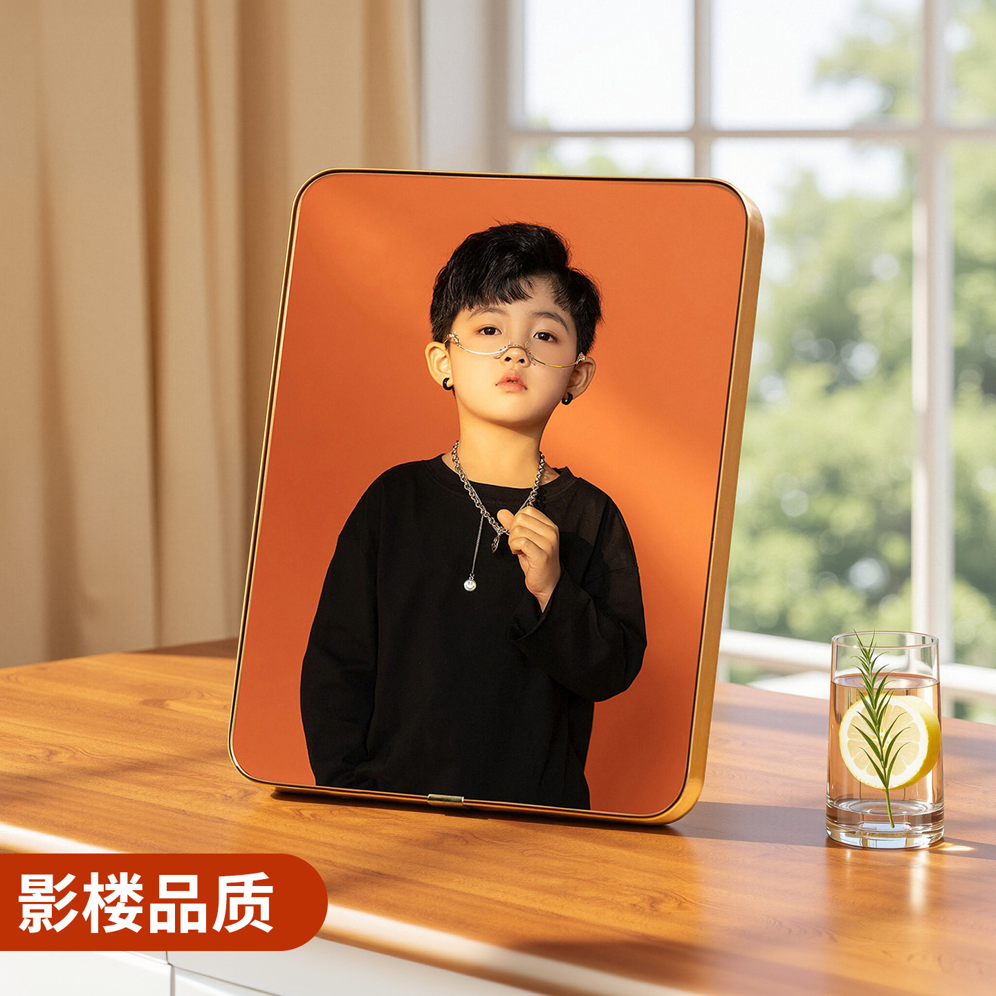 定制相框摆台加打印宝宝照片高级