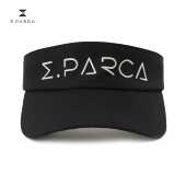 高尔夫运动服饰女装 黑 时尚 饰空顶帽 刺绣l装 E.PARCA2024春季