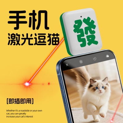 吾吾新品，钥匙挂件逗猫激光
