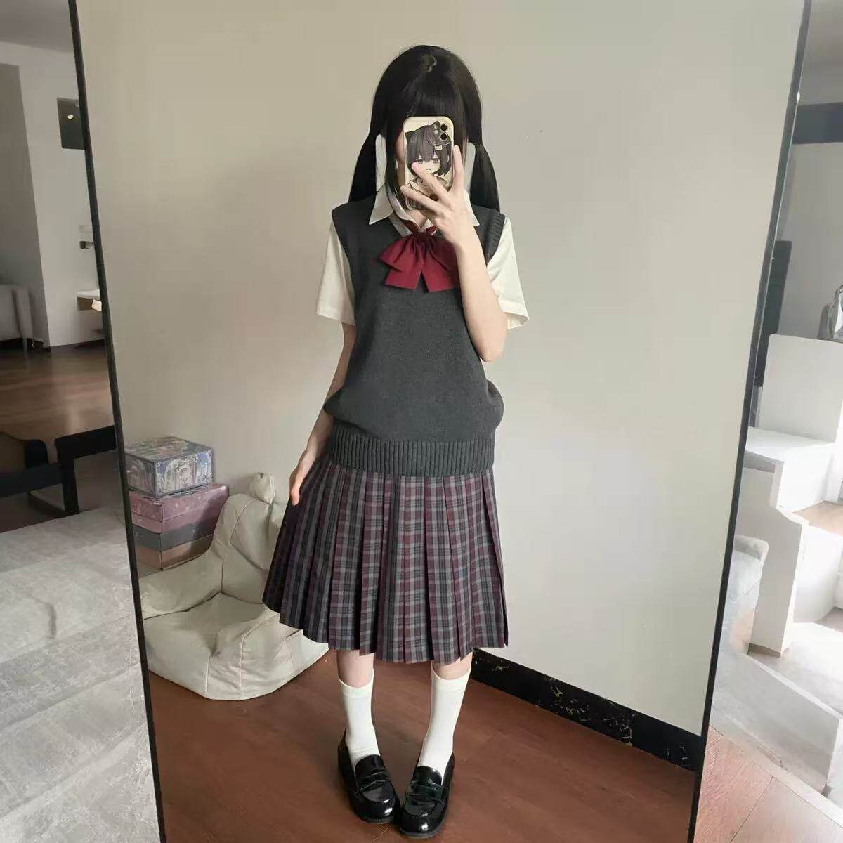 美子轻奢新品椿屿格裙j