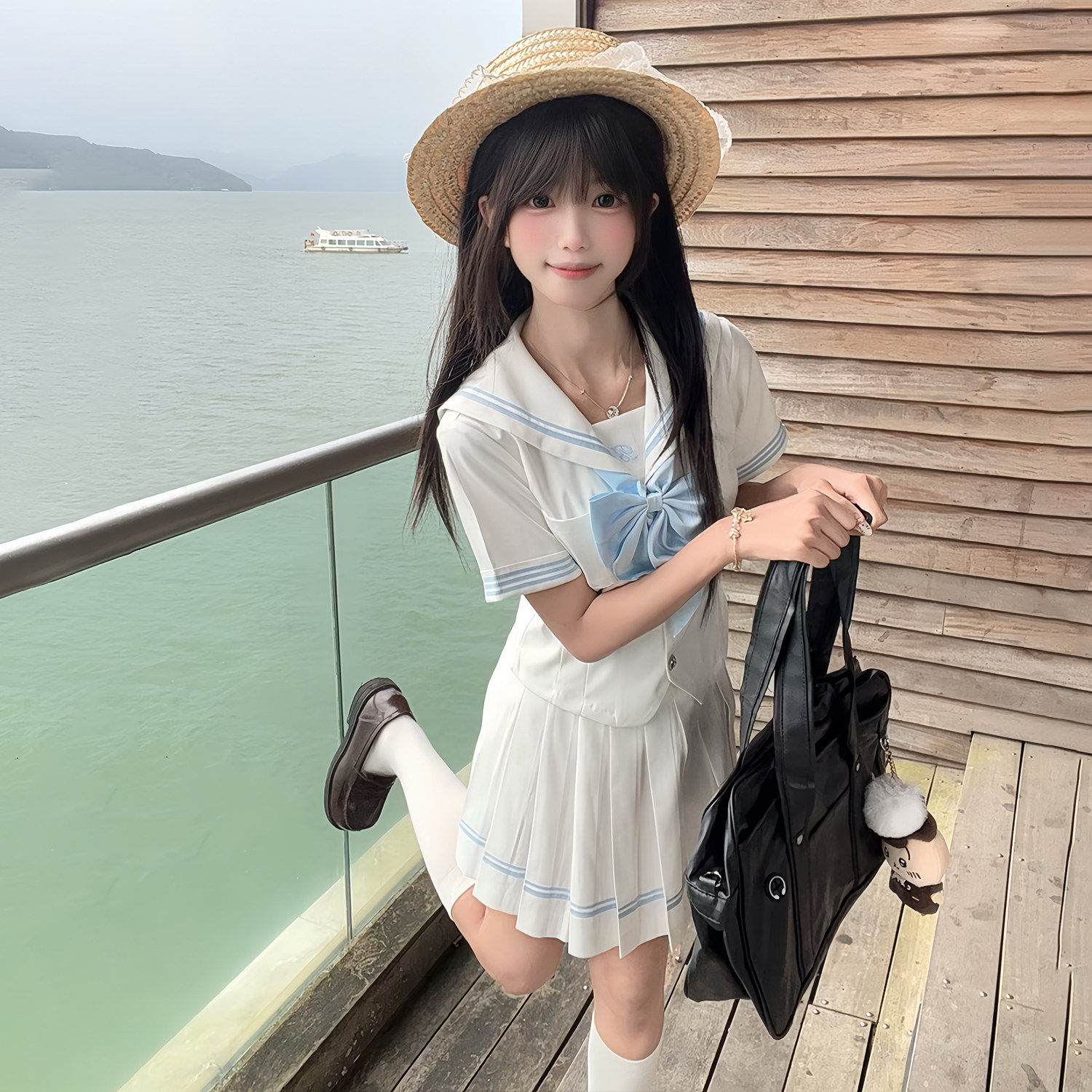美子轻奢新品小泉夏水手