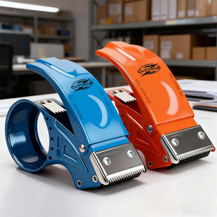 防倒转封箱器透明胶带切割器金属爆款 绿色大小号5cm6cm快递打包器封箱机物流工具打包机封口胶布封口机胶带器