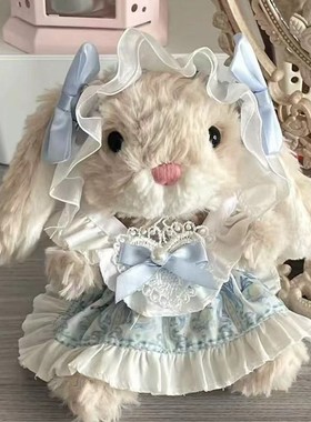 甜美小兔子通用娃衣换装15cmYummy美味兔洛丽塔衣服裙子玩偶洛丽