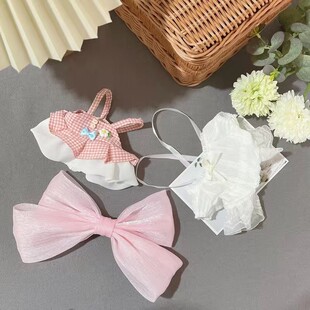 圣诞节春节过年冬款20cm连体衣套装鞋子玩偶公仔棉花娃娃衣服换装