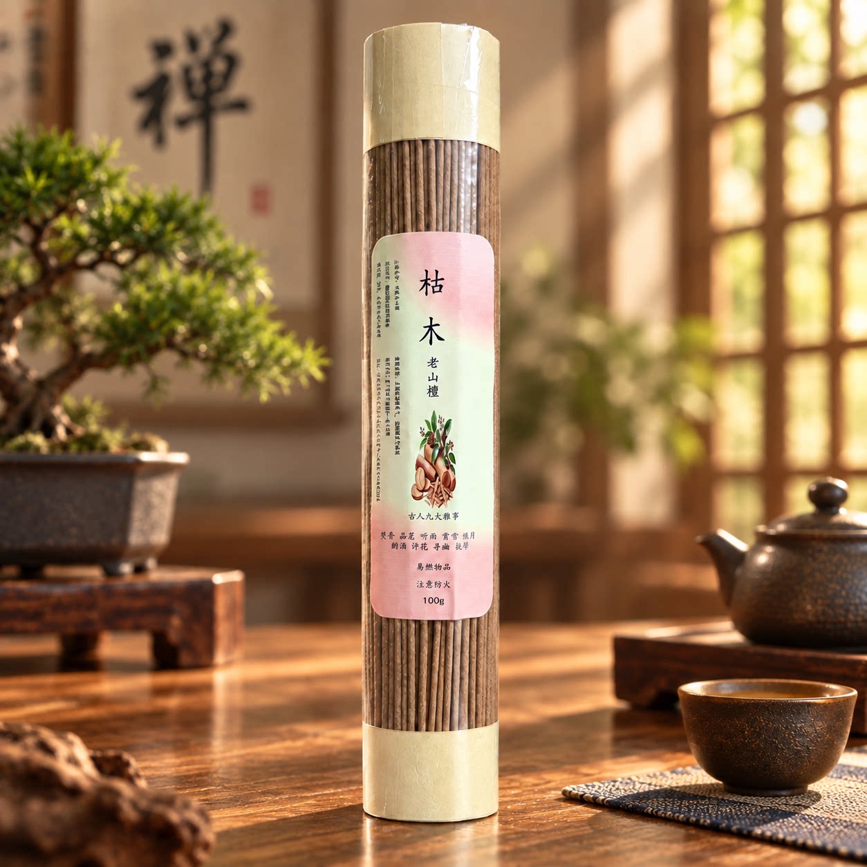 纯天然专用睡眠藏香丁卯闲闲香薰香沉香slowood线香印老山檀线香