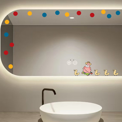 趣味浴室镜面装饰搞笑防水贴纸