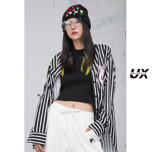 UNIDESXUX新款 DK121011A305 小花猫衬衫