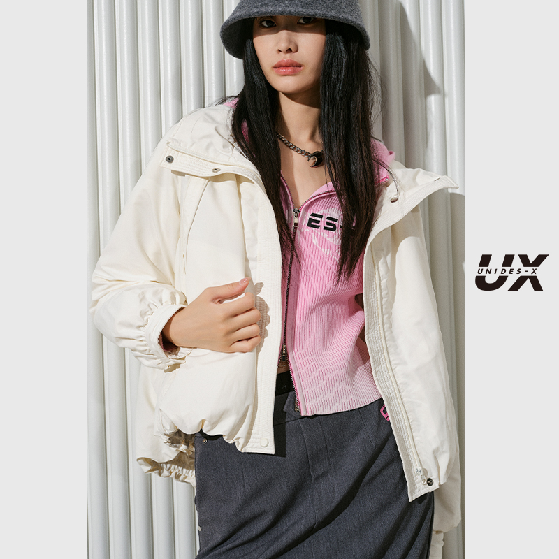 UNIDES-XUX设计感短款羽绒服