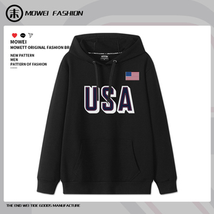 USA美国梦之队詹姆斯库里杜兰特同款卫衣男美式休闲训练圆领外套