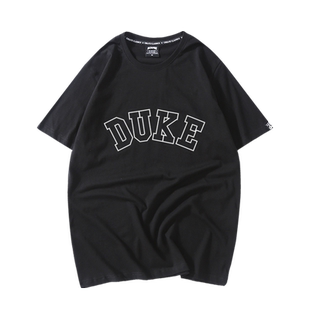 杜克大学DUKE短袖t恤男锡安zion美式篮球运动2023宽松纯棉半袖衫