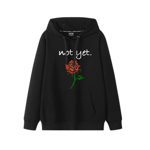 罗斯卫衣男1号玫瑰纪念美式篮球衣ins潮退役休闲宽松纯棉连帽上衣