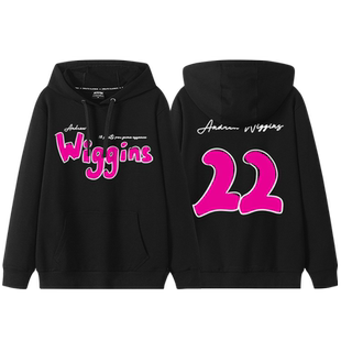 维金斯连帽卫衣男勇士队22号美式复古篮球衣宽松纯棉圆领上衣秋季