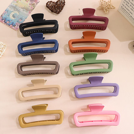 超大号磨砂抓夹发夹女后脑勺高级感发量多厚头发气质鲨鱼夹女早秋