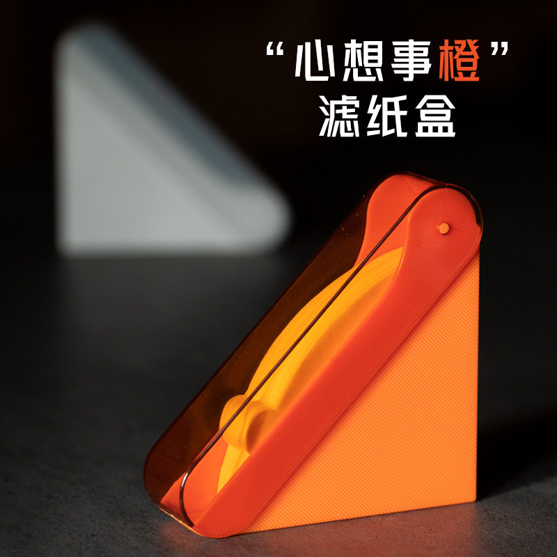 咖啡滤纸收纳盒手冲过滤纸盒防尘盒子置物器具咖啡滤纸架