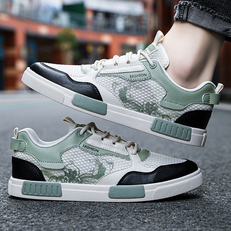 鞋子板鞋男士春季透气韩版潮流运动休闲鞋男款平底鞋青年百搭潮鞋