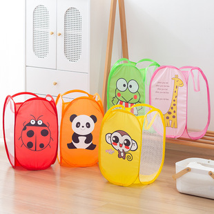 凌纳袋网袋篮 可海洋折叠筐网状收 少儿玩具收纳球波波球折叠