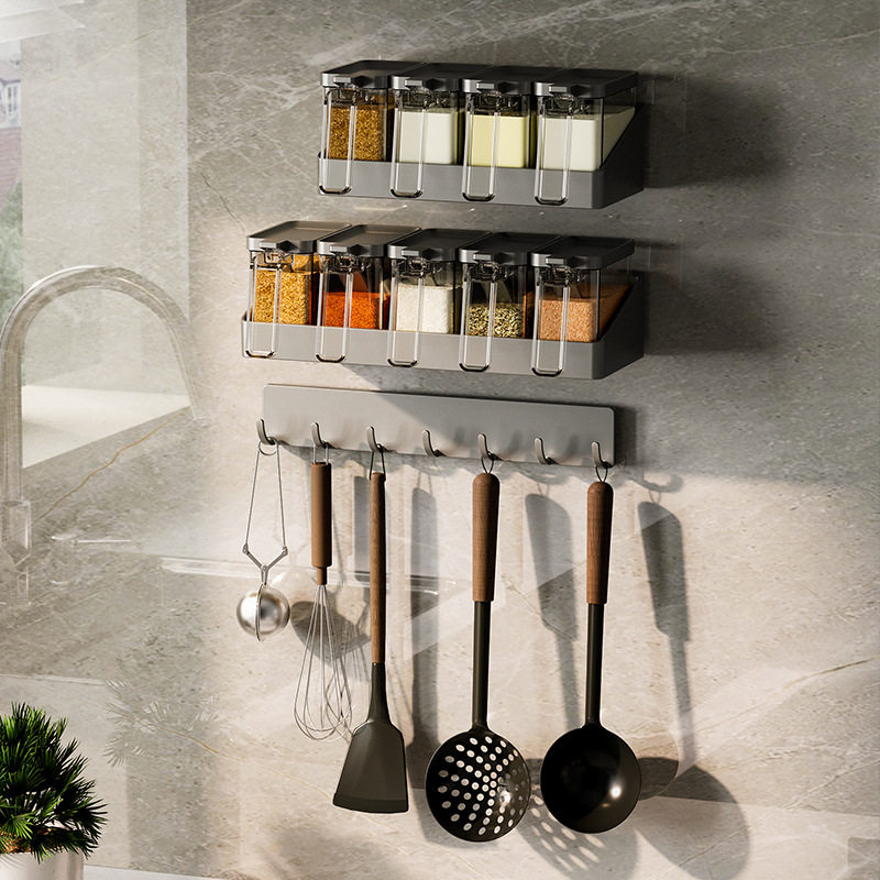 厨房挂钩免打孔厨具挂杆锅铲勺子收纳置物挂架卫生间门后粘贴39,收纳整理,挂门置物架,淘宝优惠券,粉丝福利购,淘宝优惠卷