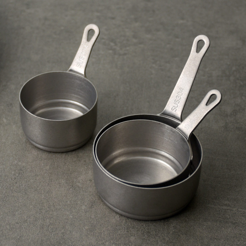 不锈钢酱汁杯带把商用蘸料碟西餐牛排酱料杯番茄酱杯餐具薯条炸蓝