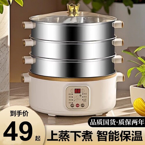 蒸锅电蒸锅家用多功能小型蒸汽锅