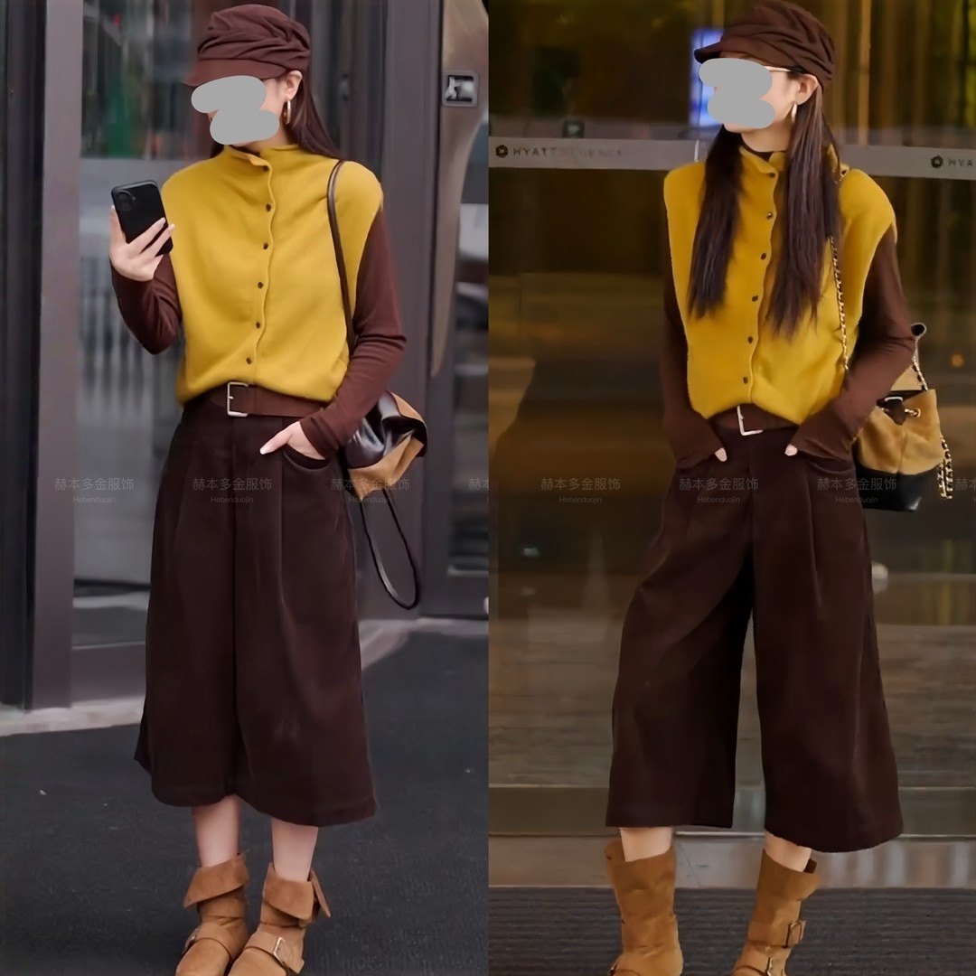 新款懒惰松弛感纯色百搭马甲针织