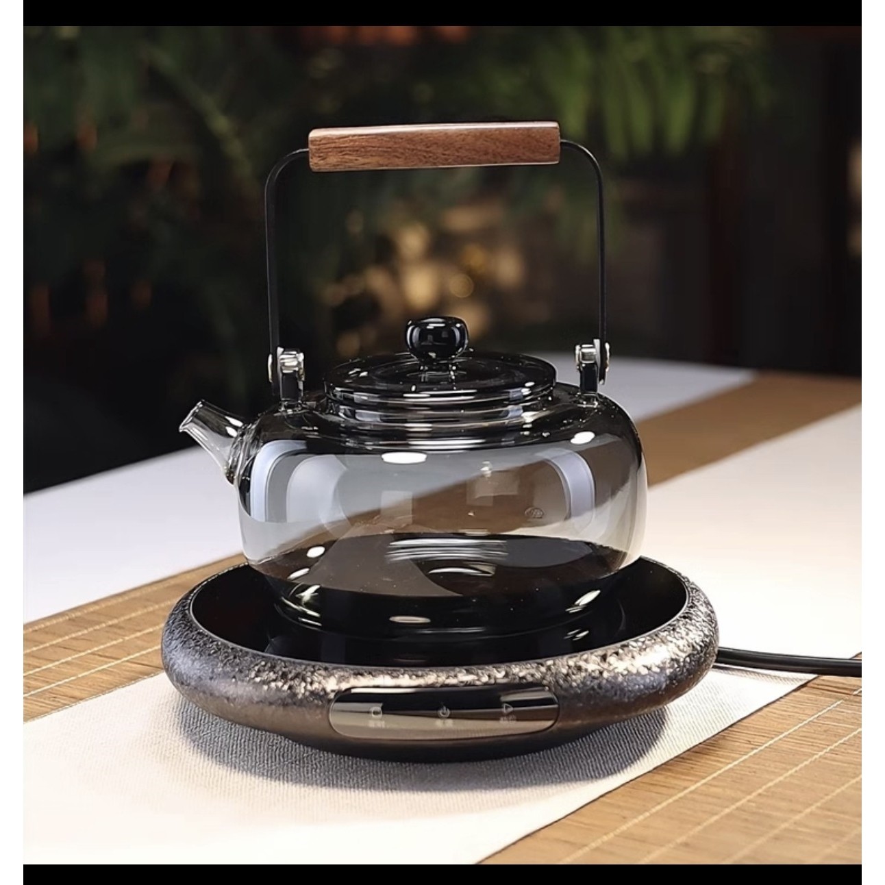 小坐电陶炉炫银超薄煮茶炉家用小量玻璃泡茶壶型煮茶炉大容,餐饮具,煮茶炉,淘宝优惠券,粉丝福利购,淘宝优惠卷