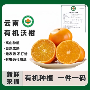 云南有机沃柑一级果高原蜜柑有机水果认证金沙江干热河谷新鲜9斤