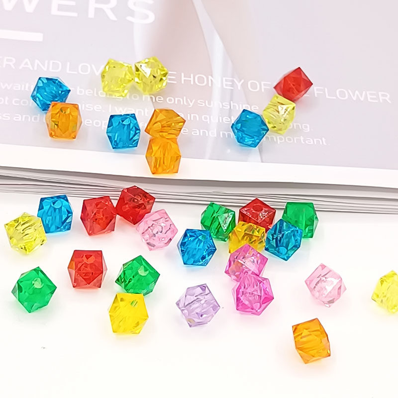 亚克力透明方形菱形珠子满天星