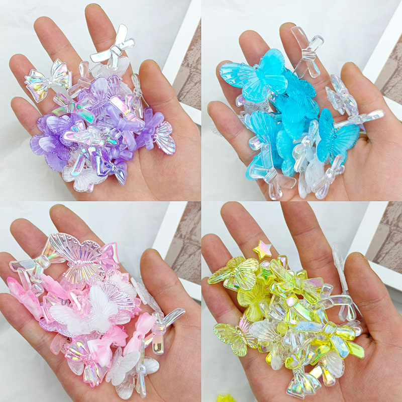 AB树脂人鱼姬福袋花朵蝴蝶混款