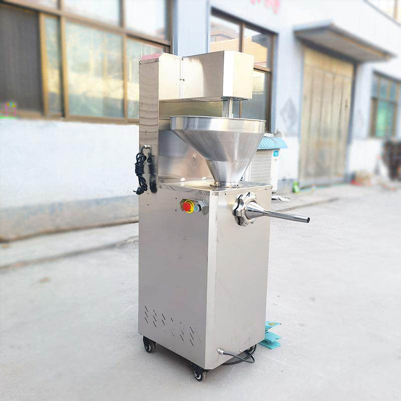 新型灌香肠机立式自动不锈钢大料斗连续送料开店创业腊肠灌肠神器