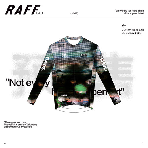 RAFFLAB夏季扎染骑行服
