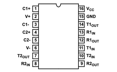 ICL3232CBNZ 收发器, RS232, 2驱动器, 3V-5.5电源