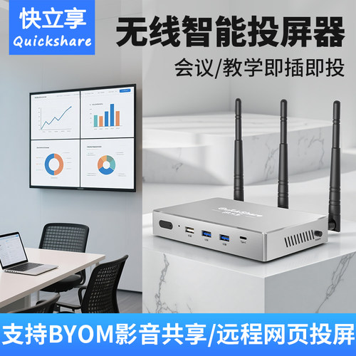 快立享无线投屏器会议教室