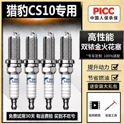 适用于猎豹CS10双依金火花塞