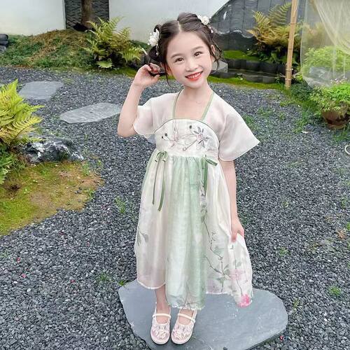 汉服女童夏季连衣裙甜美公主裙